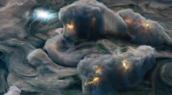 Молнии в атмосфере Юпитера удивительно похожи на земные