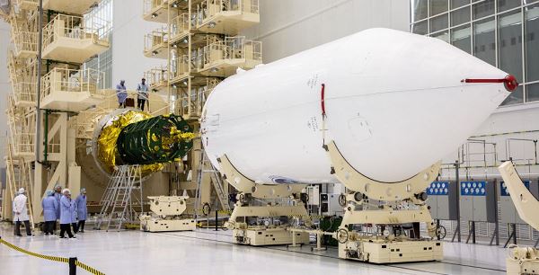 На Восточном собрали ракету «Союз-2.1а» для запуска первого радиолокационного спутника «Кондор-ФКА» — Новости Космонавтики