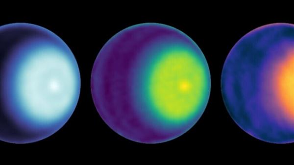На Уране впервые заметили полярный циклон