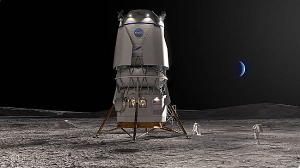 Blue Origin разработает модуль для высадки астронавтов на Луну